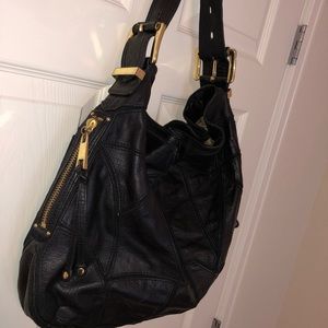 Steve Madden black textured bag